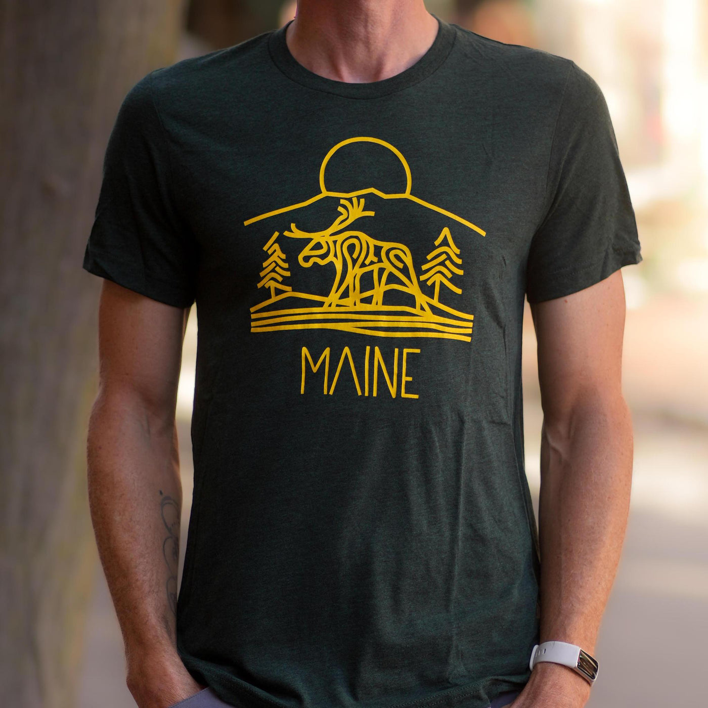 Sunset Moose Tee