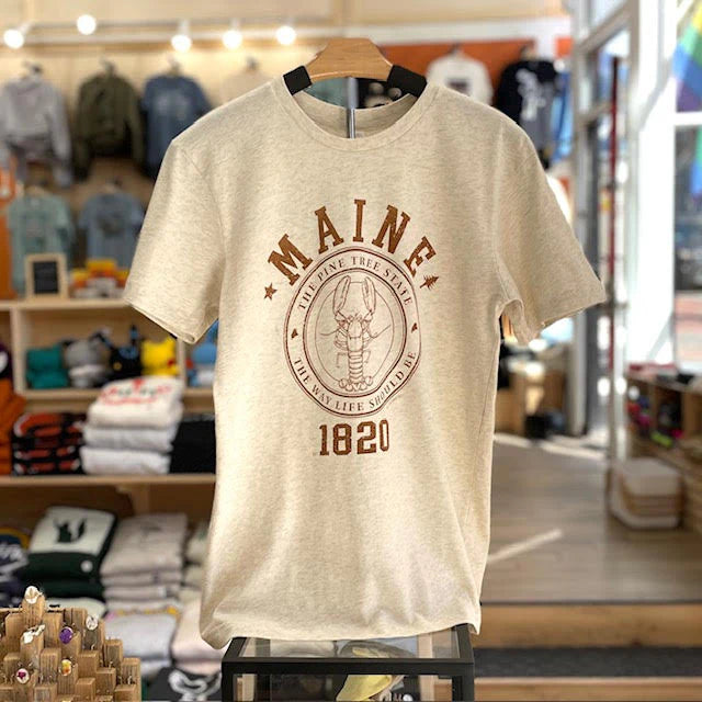 Maine Lobster Logo Cream Tee