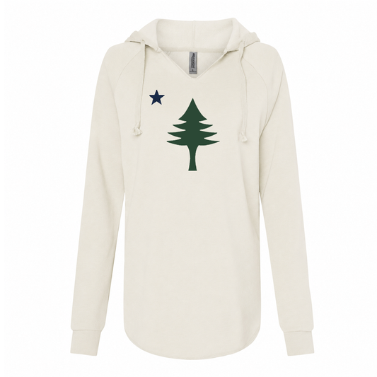 1901 Flag Cream V-Neck Hoodie