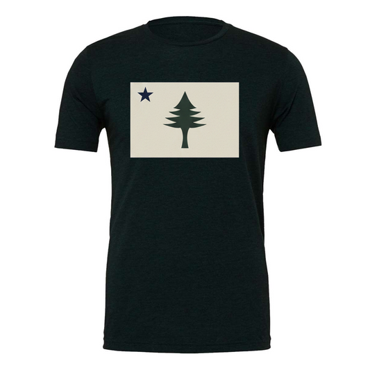 1901 Maine Flag Green T-Shirt
