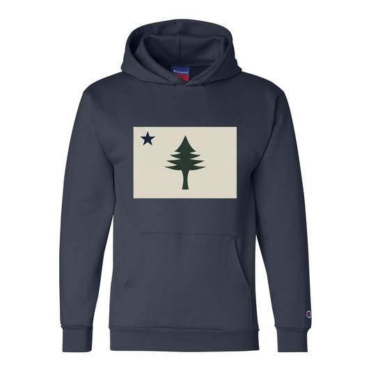 1901 Maine Flag Navy Hoodie
