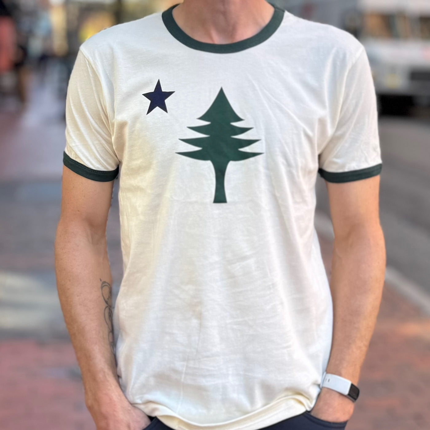 1901 Flag Ringer Tee